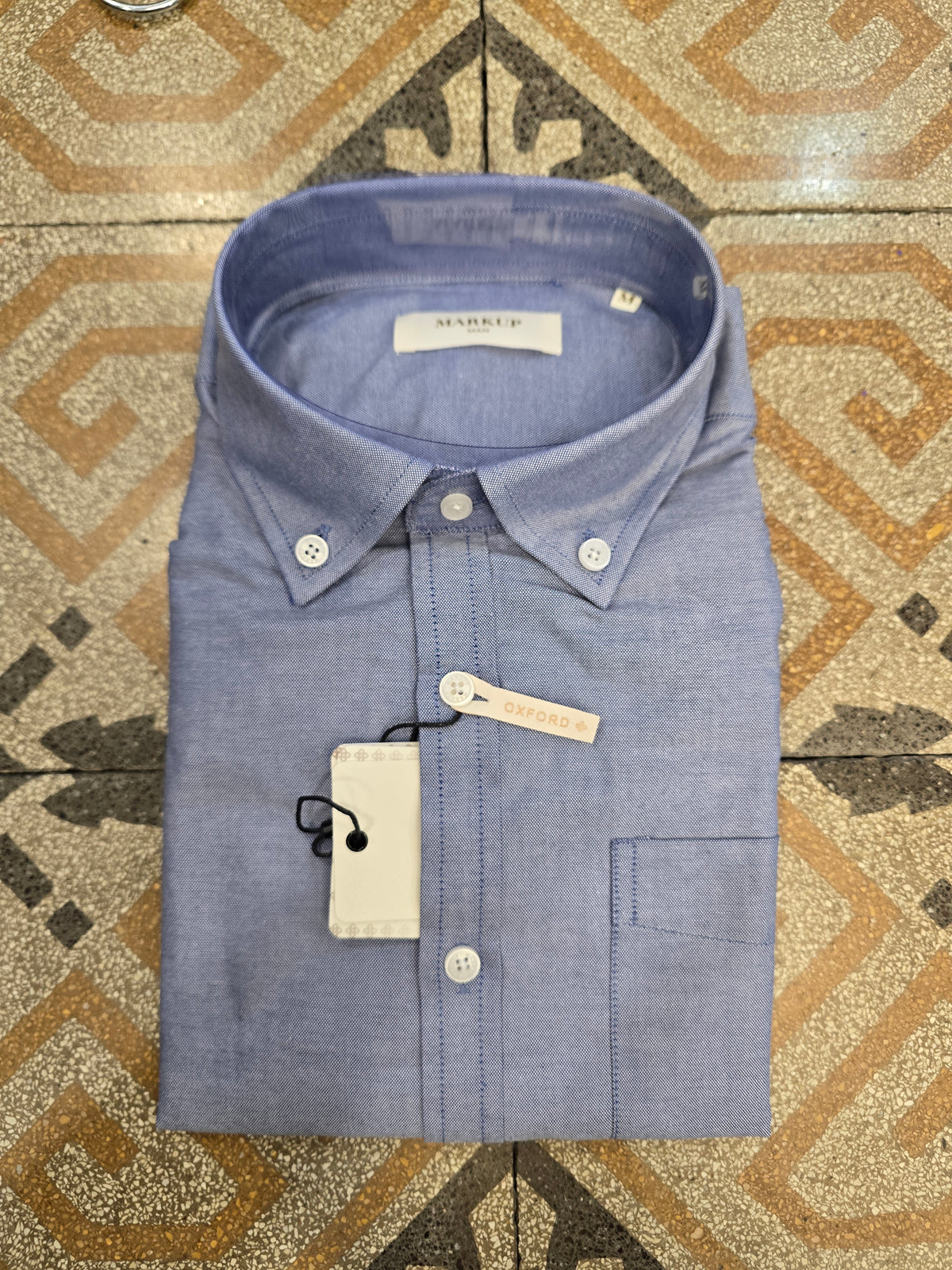 Camicia Uomo Tessuto Oxford