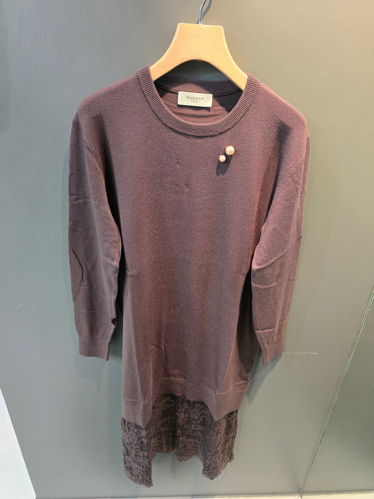 Abito Donna Maglia Pizzo