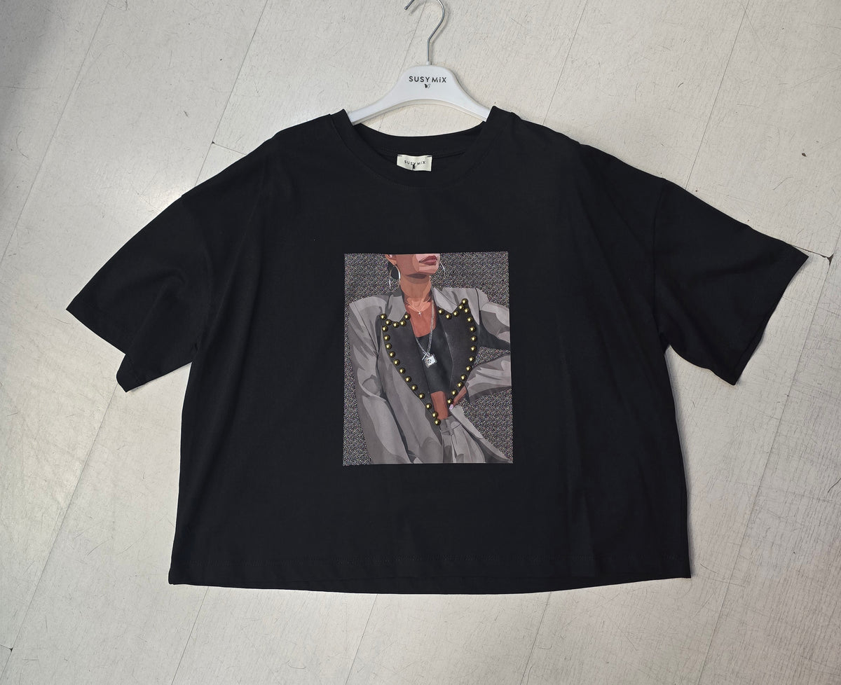 T-Shirt Donna Borchie