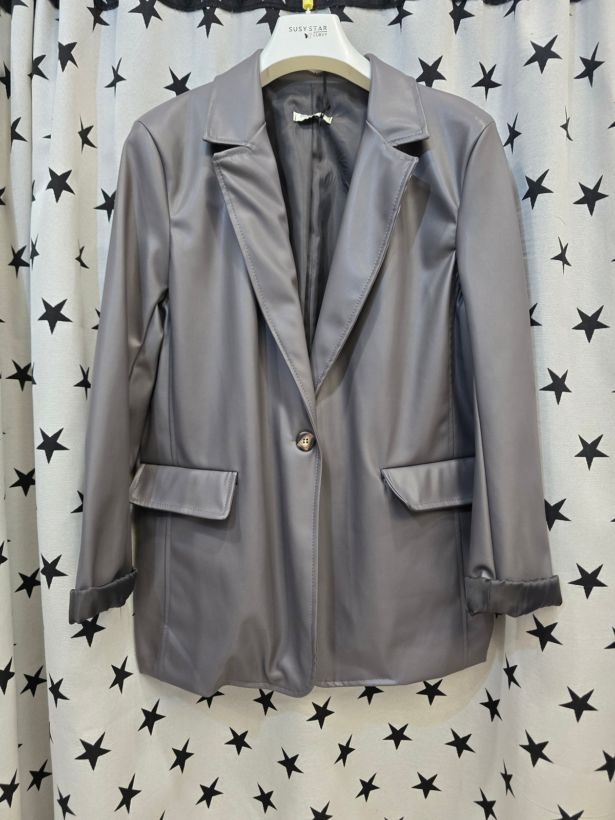Blazer Donna Ecopelle Curvy