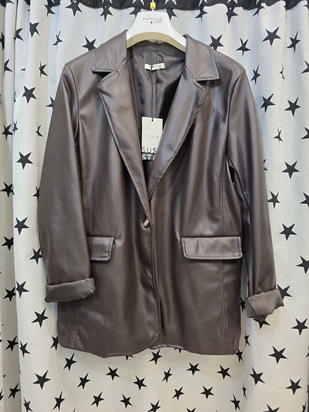 Blazer Donna Ecopelle Curvy
