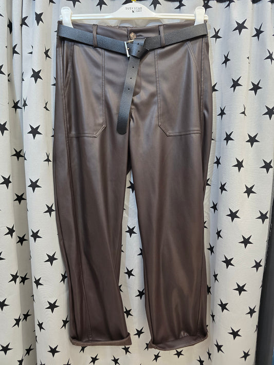 Pantalone Donna Curvy Ecopelle