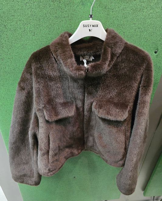Pelliccia Eco Donna Cropped
