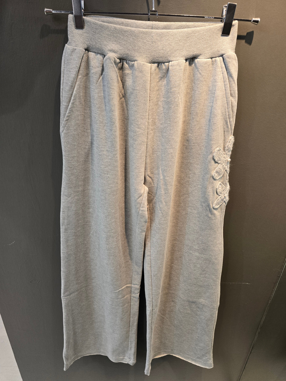 Pantalone Felpa Donna Ricamo