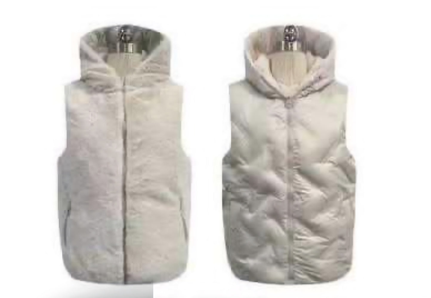 Piumino Smanicato Ecologico Reversibile Cappuccio